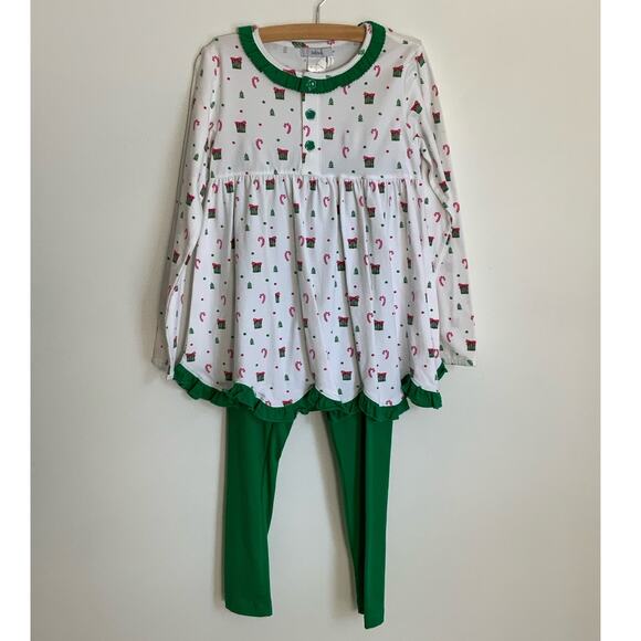 Ishtex‎ Silent Night 2 pc Legging Set size 10 - Picture 1 of 4
